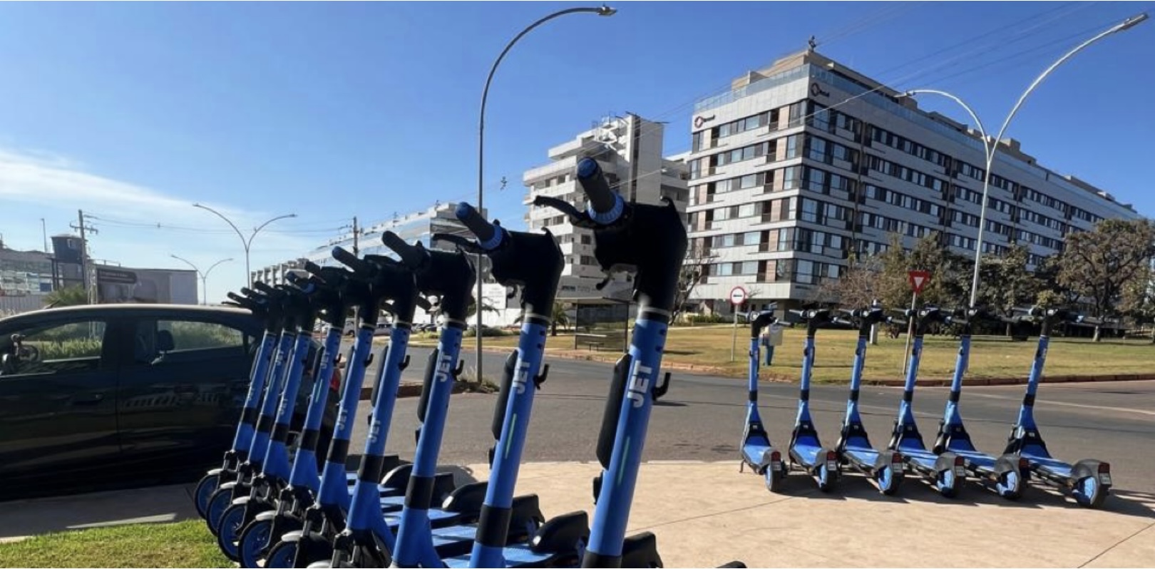 Setor Noroeste, no Distrito Federal, passa a contar com o serviço de patinetes compartilhados