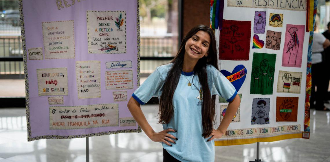 No DF: Estudantes de Ceilândia participam de encontro sobre violência contra a mulher