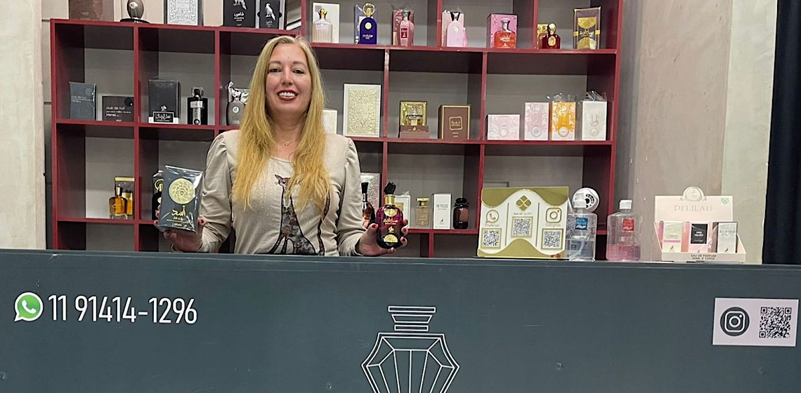 Iane Cirelli, empresária de Florianópolis abre loja de perfumes do Oriente Médio em São Paulo 