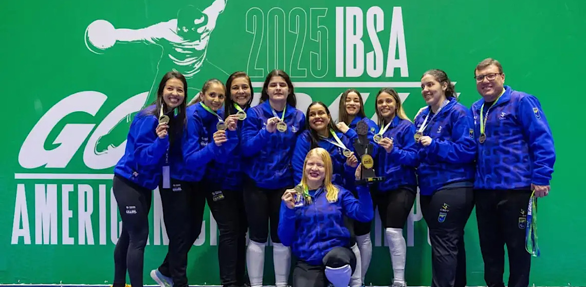 Brasil é campeão das Américas no goalball masculino e no feminino 