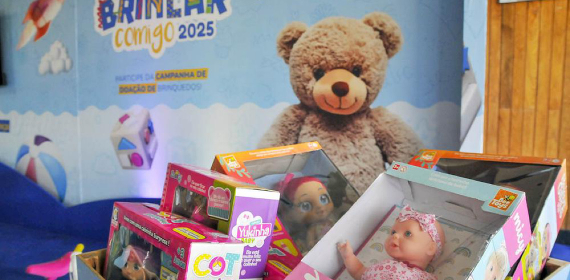 Vem Brincar Comigo 2025 inicia arrecadação de brinquedos para presentear mais de 20 mil crianças
