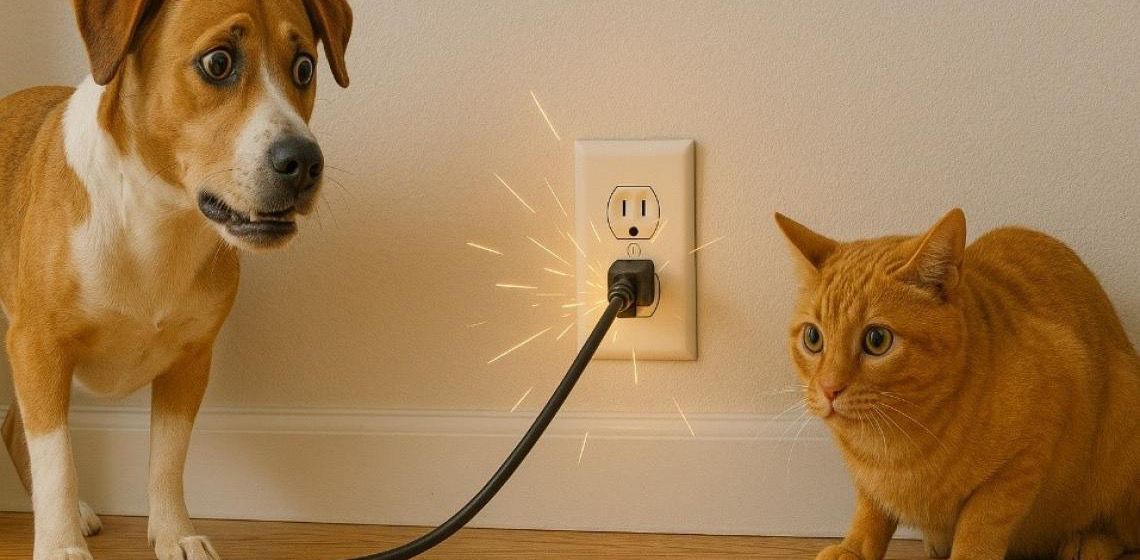 Concessionária de energia em Brasília faz alerta: Pets e eletricidade são combinação perigosa