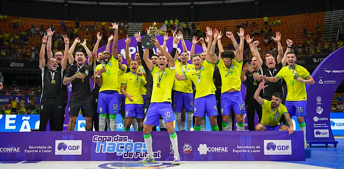 Brasil conquista a Copa das Nações de Futsal 