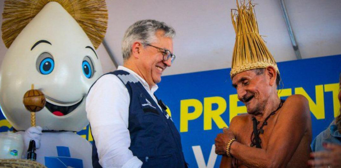 Ministério da Saúde aplica mais de 70 mil doses no mês de vacinação dos povos indígenas