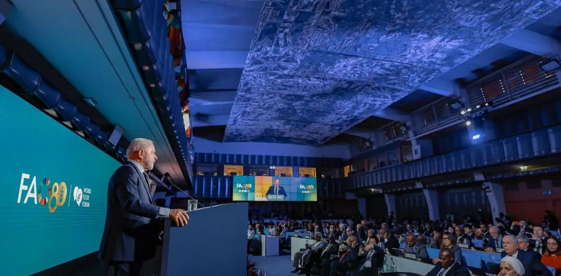 Fome é irmã da guerra e inimiga da democracia, diz presidente do Brasil, Luiz Inácio Lula da Silva