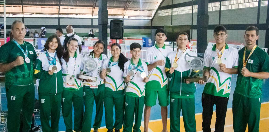 Distrito Federal é destaque no karatê e garante o segundo lugar geral na série ouro nos JEBs 2025