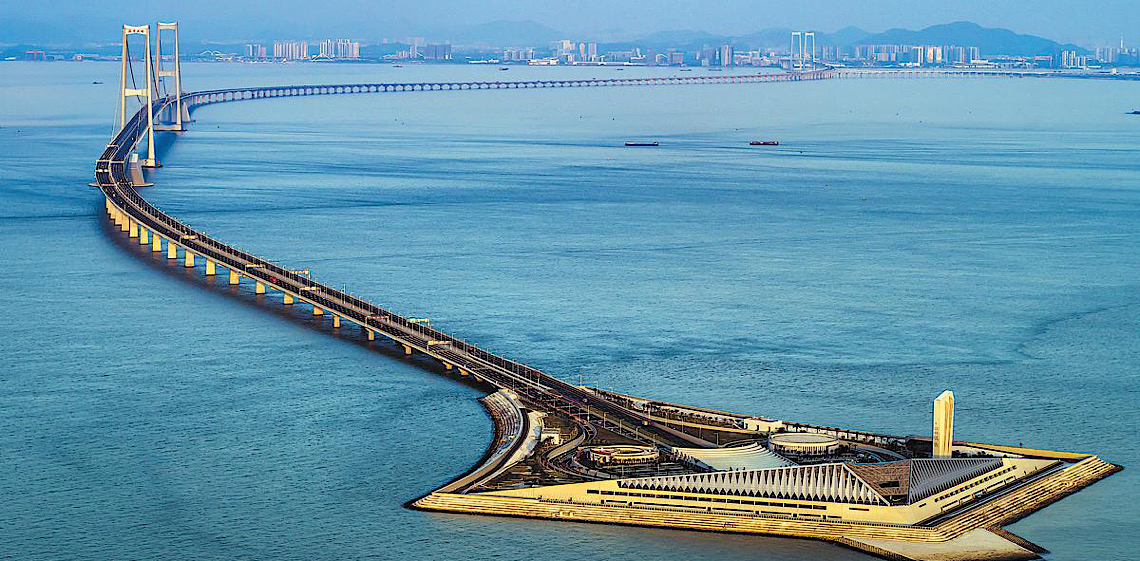 Ilha artificial na Ligação Shenzhen-Zhongshan inicia operação experimental turística