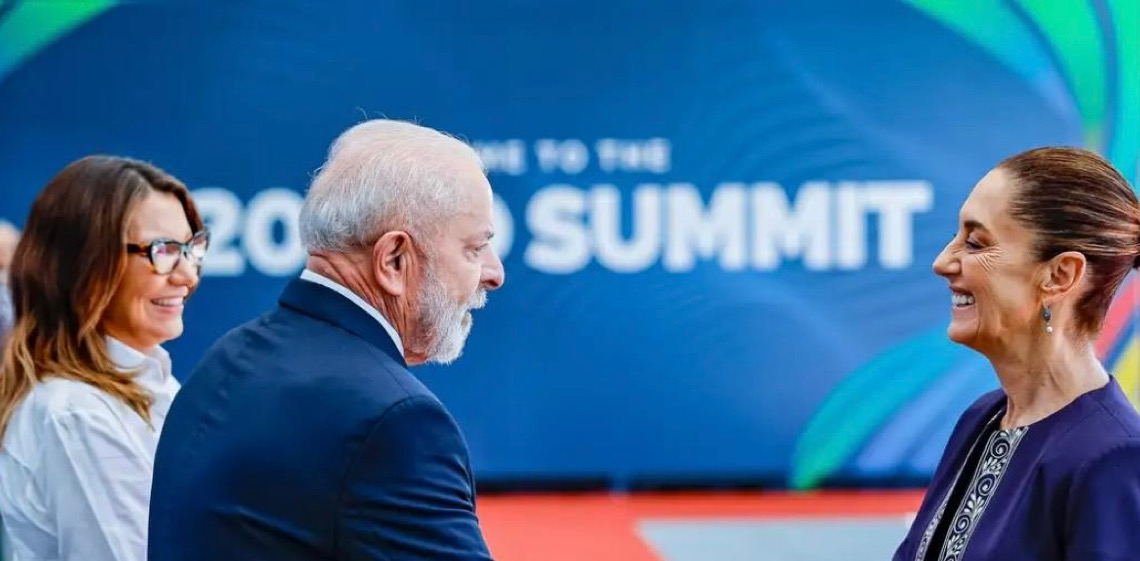 Claudia Sheinbaum, presidente do México pede a Lula apoio para produção de etanol