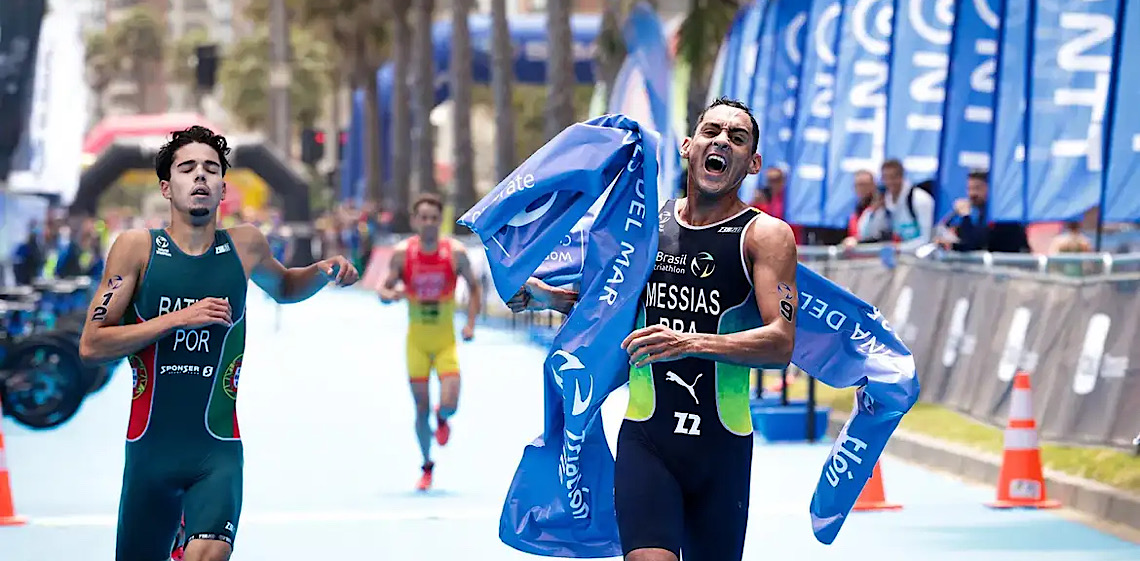Manoel Messias é bicampeão da etapa da Copa do Mundo de Triatlo no Chile