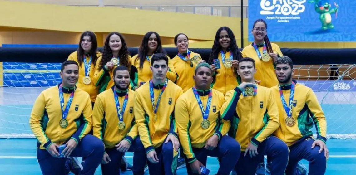 Parapan de Jovens: Brasil garante dobradinha dourada no goalball