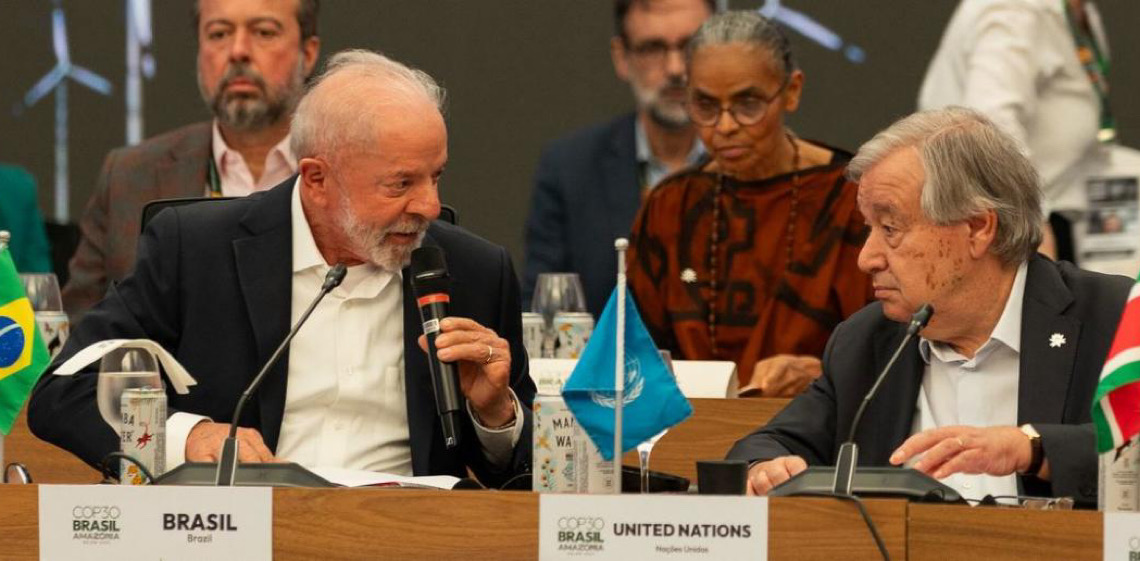 Em Belém, Guterres pede que revolução da energia limpa avance mais