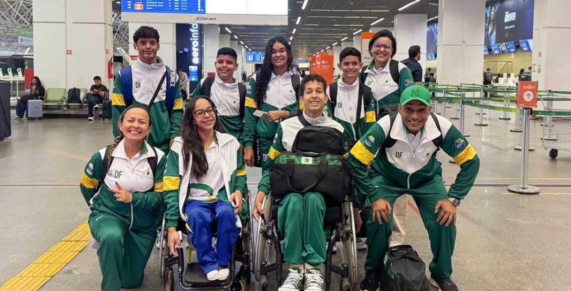 Delegação do DF desembarca em São Paulo para o segundo bloco das Paralimpíadas Escolares 2025