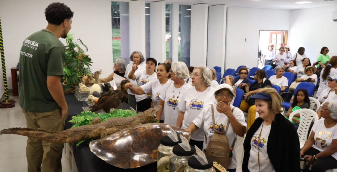Projeto Zoo com Vivência leva mais de mil idosos ao Zoológico de Brasília neste ano e promove lazer e socialização