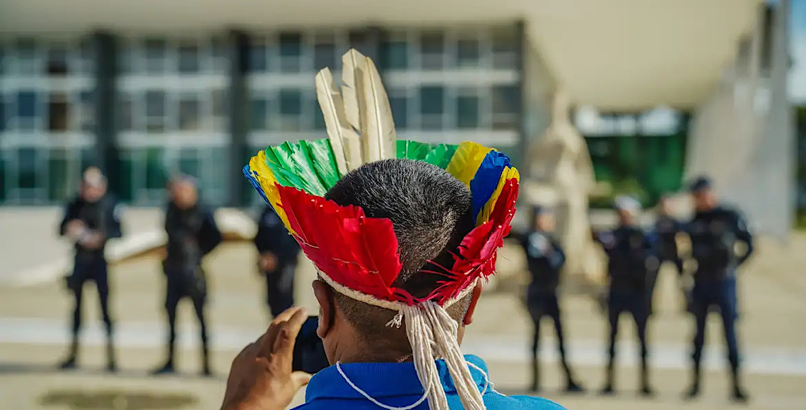 STF julgará marco temporal de terras indígenas de forma presencial 