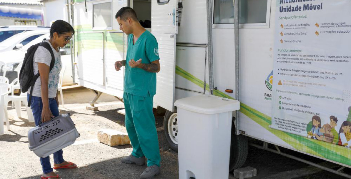 Hvep Móvel chega ao Itapoã com atendimento veterinário gratuito