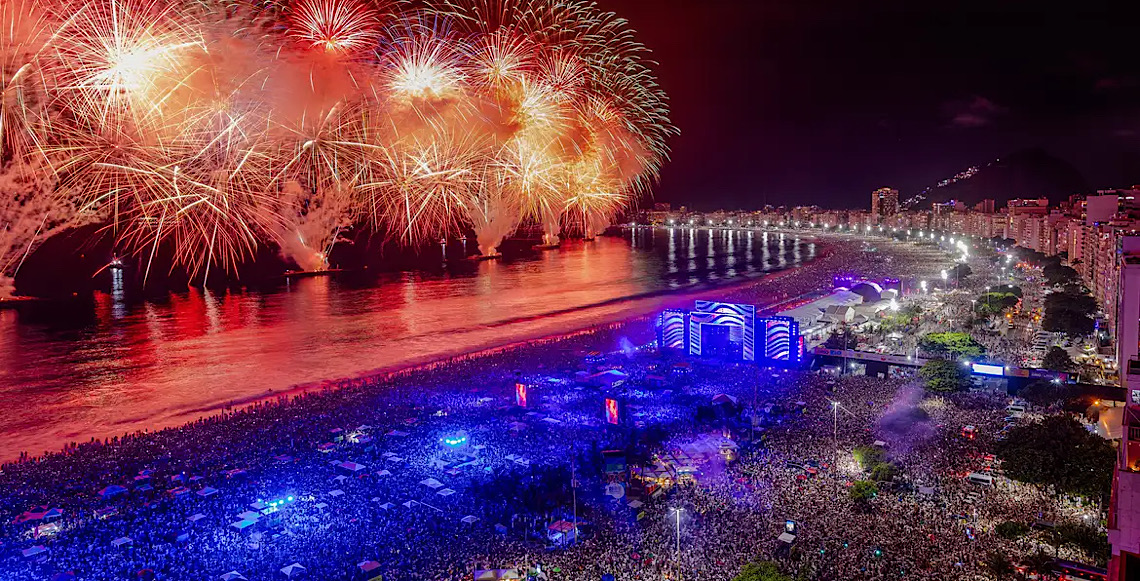 Réveillon do Rio de Janeiro entra para livro dos recordes como o maior do mundo