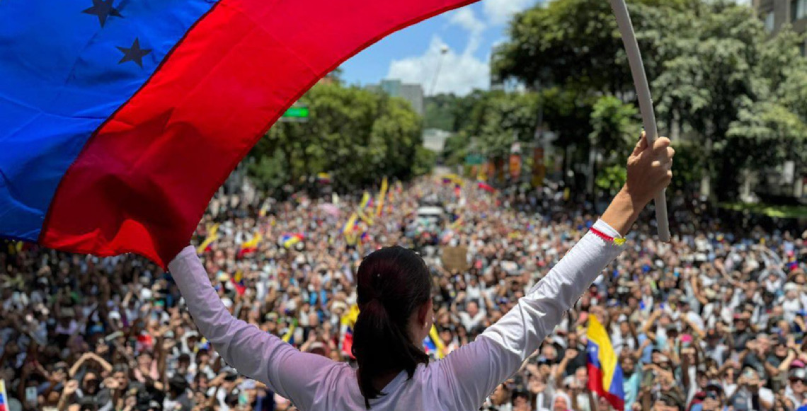 Após encontro com Trump, María Corina afirma que será eleita presidente da Venezuela 'na hora certa'