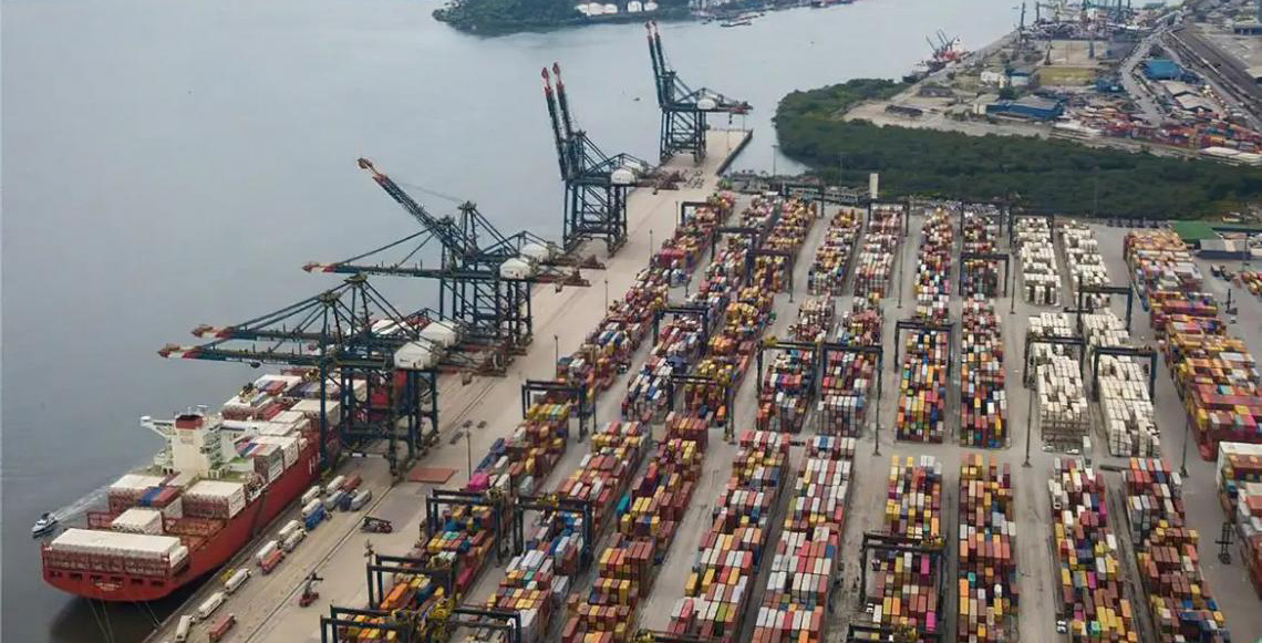 Porto de Santos, em São Paulo, registrou em 2025 maior movimentação de sua história