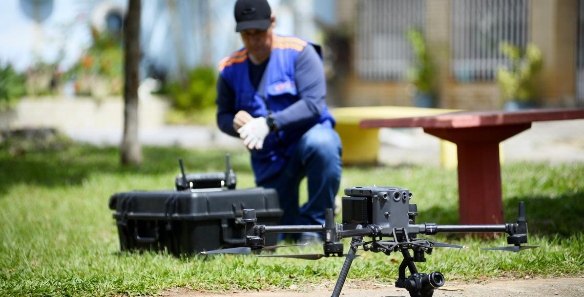 Com uso de drones, Saúde do Distrito Federal reforça combate ao mosquito da dengue