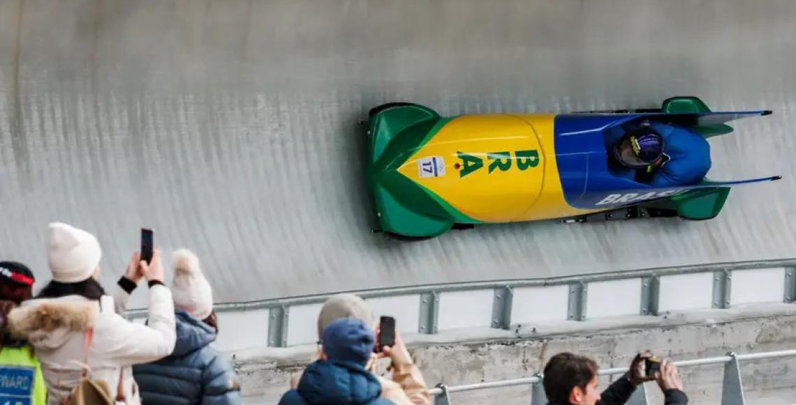 Brasil garante melhor resultado no trenó para dois atletas, no Bobsled