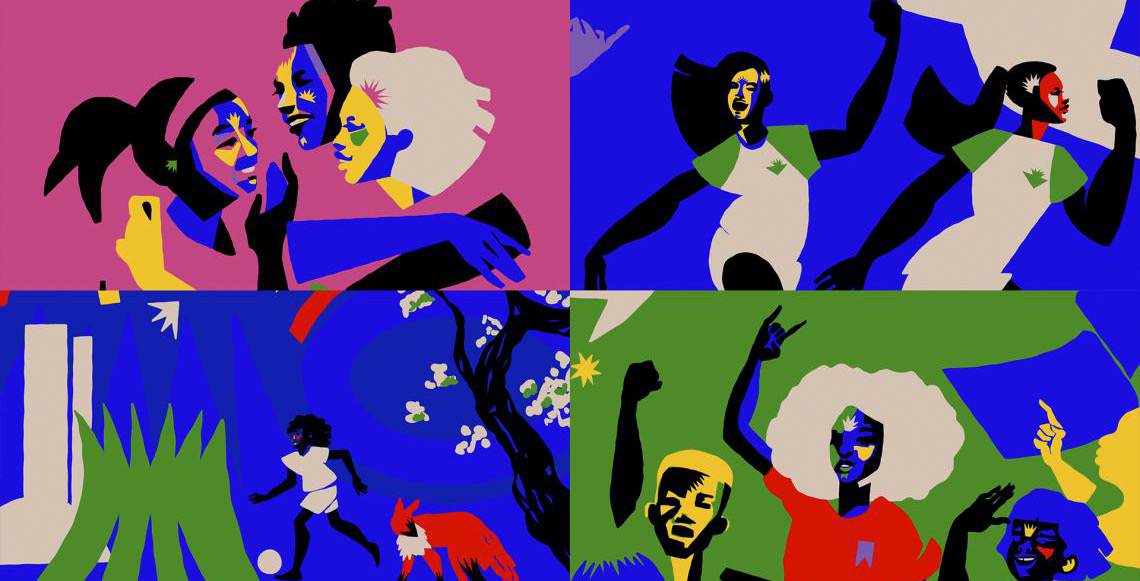 A 500 dias da Copa do Mundo Feminina da FIFA 2027™, conheça a arte que representa Brasília como cidade-sede