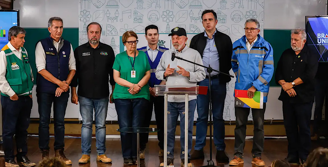 Financiamentos a desabrigados em Minas seguirão modelo do RS, diz Lula 