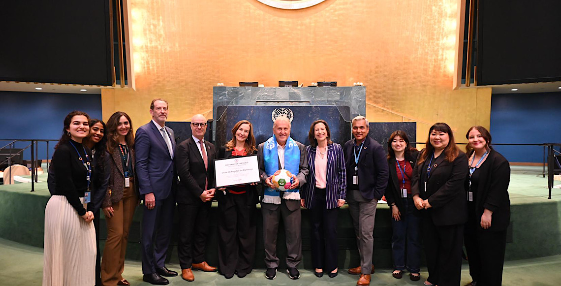Zico e Flamengo juntam-se à iniciativa da ONU Futebol para os ODS, em Nova Iorque