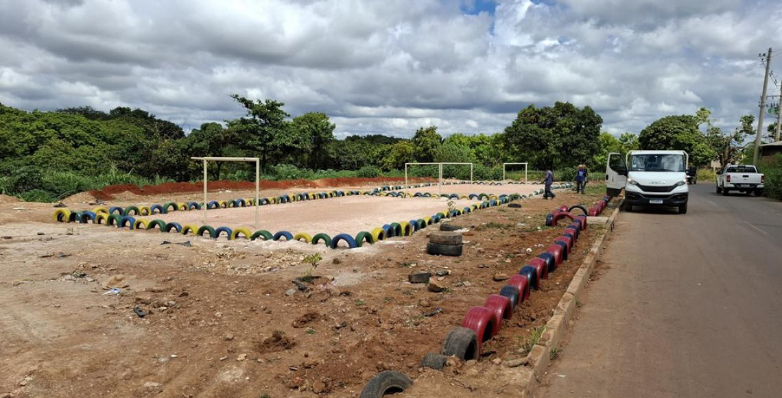No Distrito Federal: Mutirão transforma antigo lixão em local de lazer no Sol Nascente