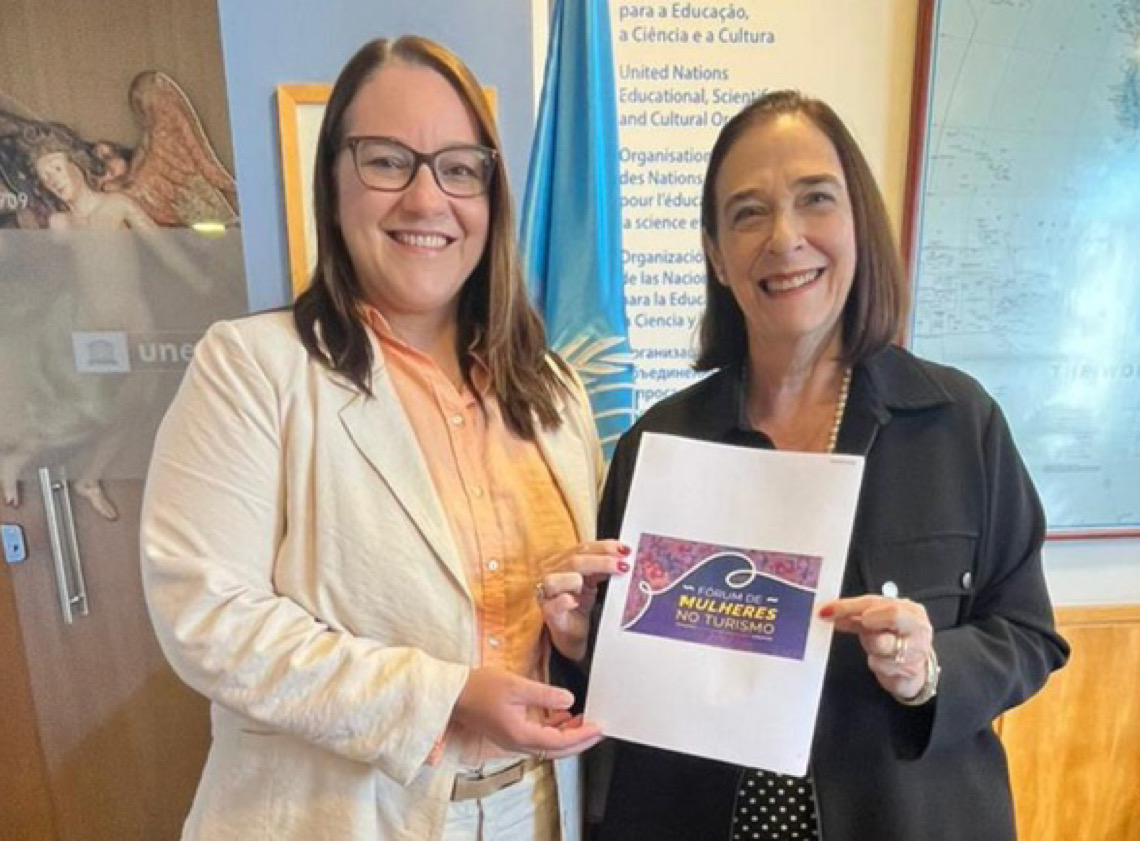MTur convida Unesco para Fórum de Mulheres no Turismo e amplia cooperação internacional