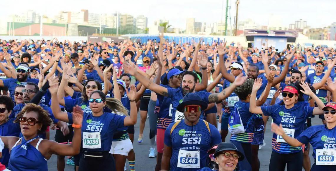 Corrida Nacional do Sesi que tem o lema “Correr é para todos”, supera 60 mil inscritos em segunda edição