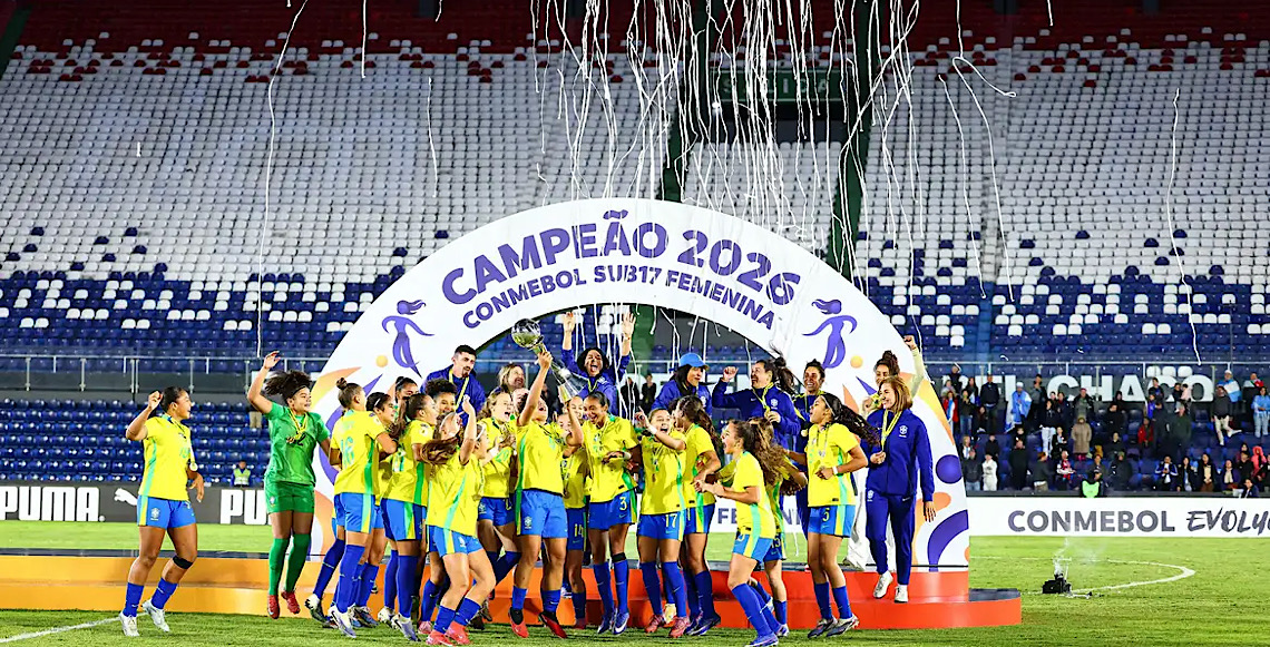 Brasil derrota Argentina e é campeão Sul-Americano Sub-17 feminino 