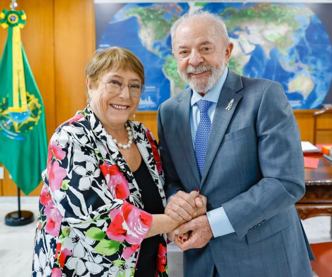 Lula recebe Michelle Bachelet e reafirma apoio para ela chefiar ONU