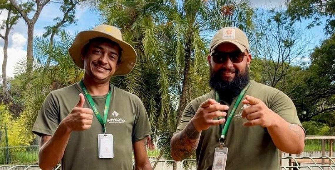 Conheça a dupla vencedora do Concurso de Tratadores do Zoológico de Brasília