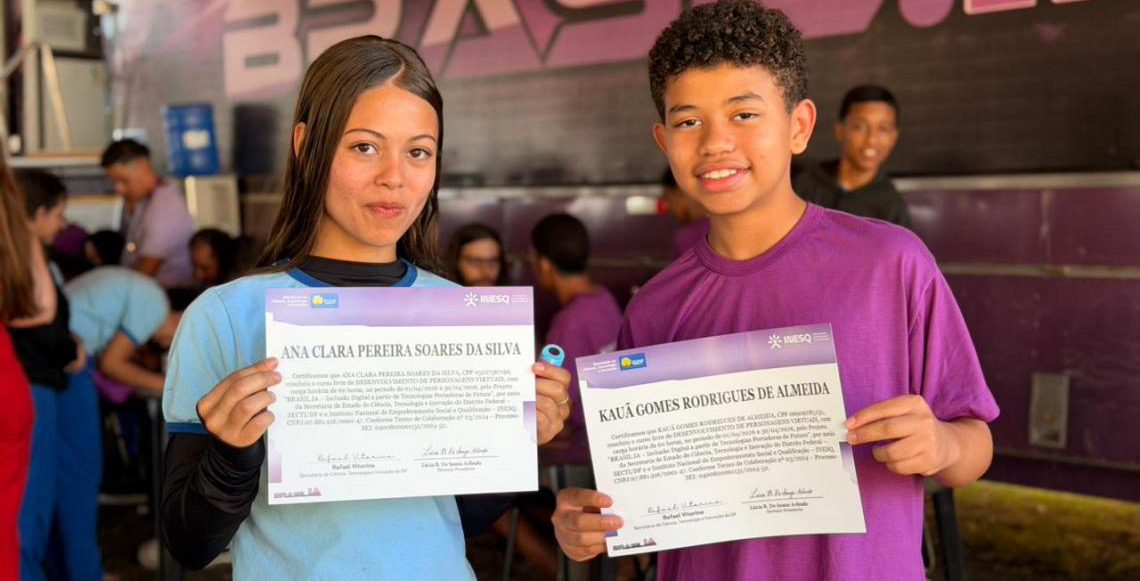 Projeto Brasil.IA forma 579 alunos em cursos gratuitos de tecnologia no Distrito Federal
