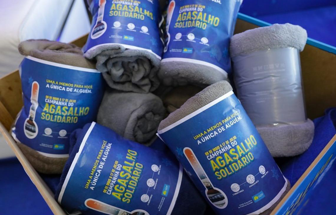 Campanha do Agasalho Solidário 2026 mobiliza população para aquecer famílias vulneráveis no DF