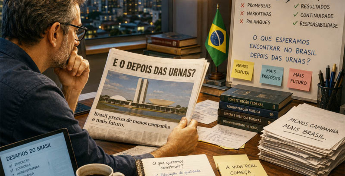 A opinião pessoal do colunista João Zisman sobre política nacional: E o depois das urnas?