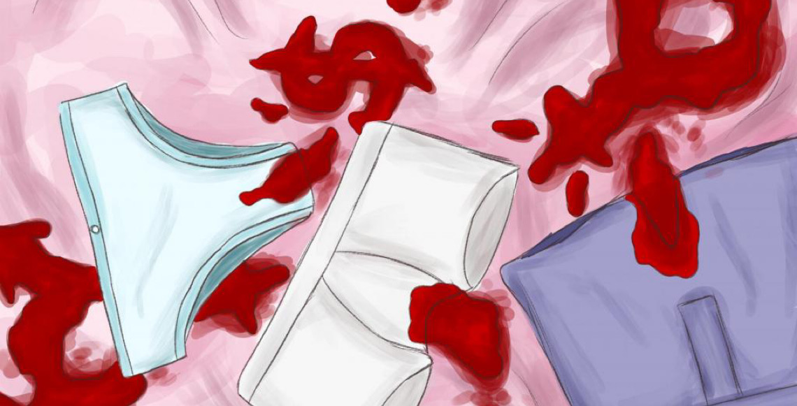 Campanha sobre pobreza menstrual leva mancha de sangue à capa de jornais sul-africanos