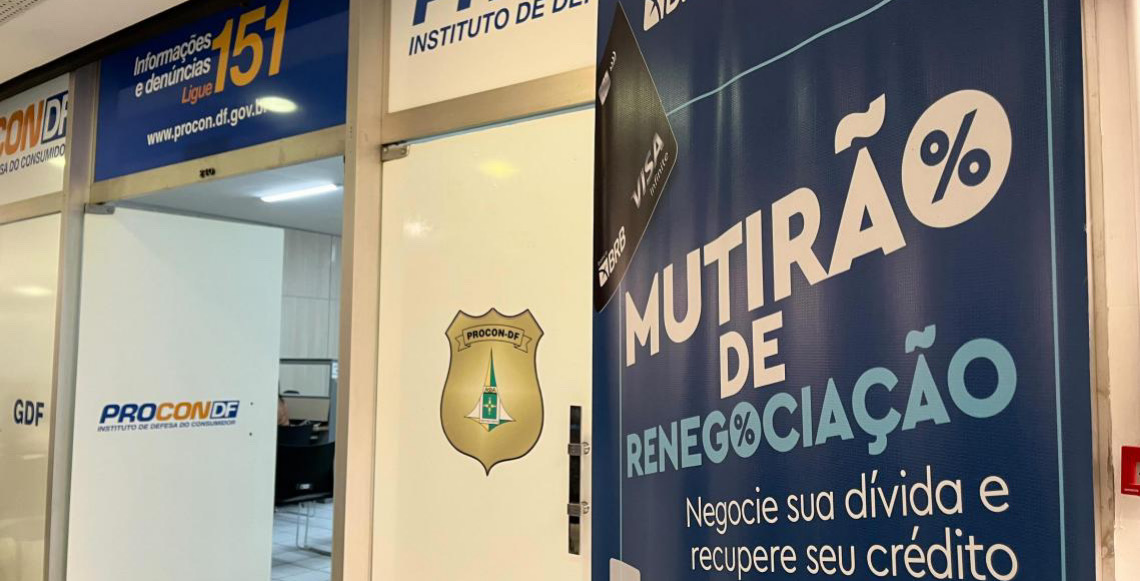 Procon-DF promove mutirão de renegociação de dívidas com BRB e BRBCard