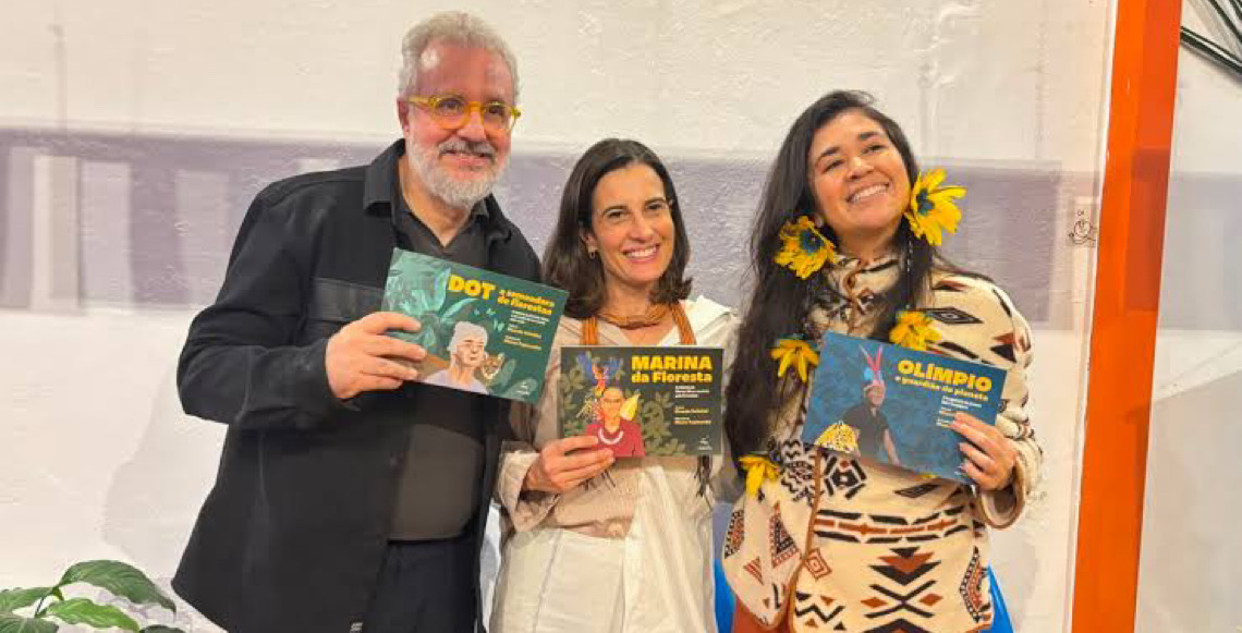 Coleção de livros infantis conta histórias reais de quem defende a amazônia