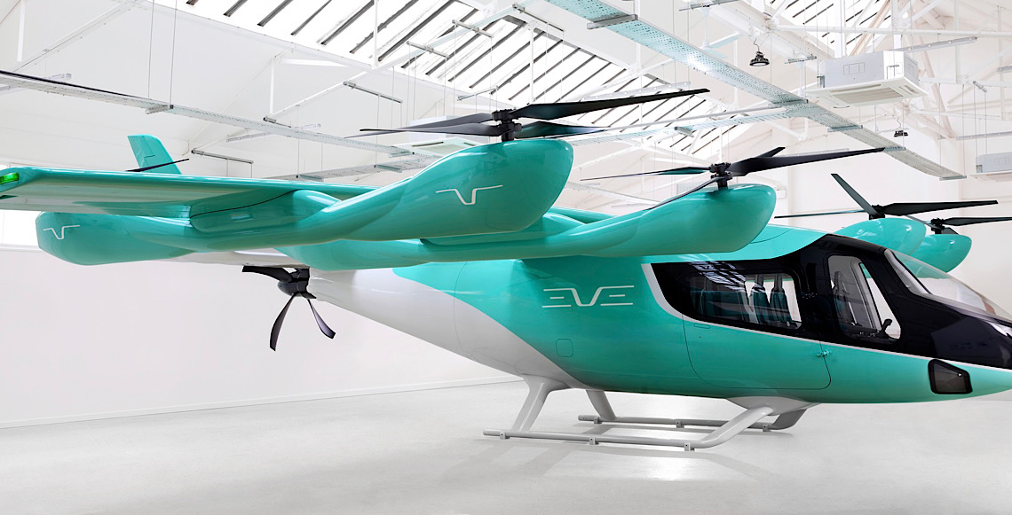 Eve, da Embraer, conclui primeiro voo de fase de transição de carro voador