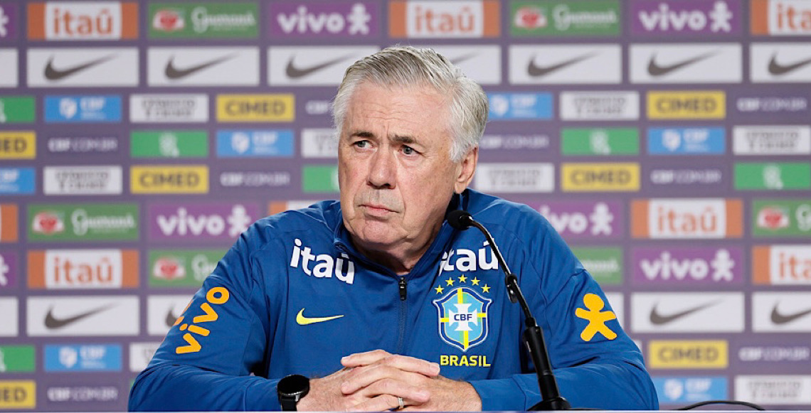 Técnico Carlo Ancelotti começa planejamento para 2030 de olho na seleção sub-20