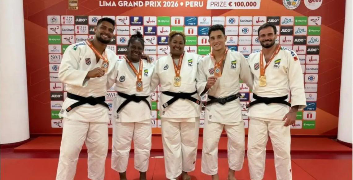 Brasil é campeão geral do Grand Prix Lima 2026 de judô,  no Peru com 11 medalhas, liderando o quadro de medalhas