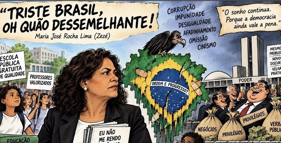 Por Maria José Rocha Lima: Triste Brasil, oh quão dessemelhante!