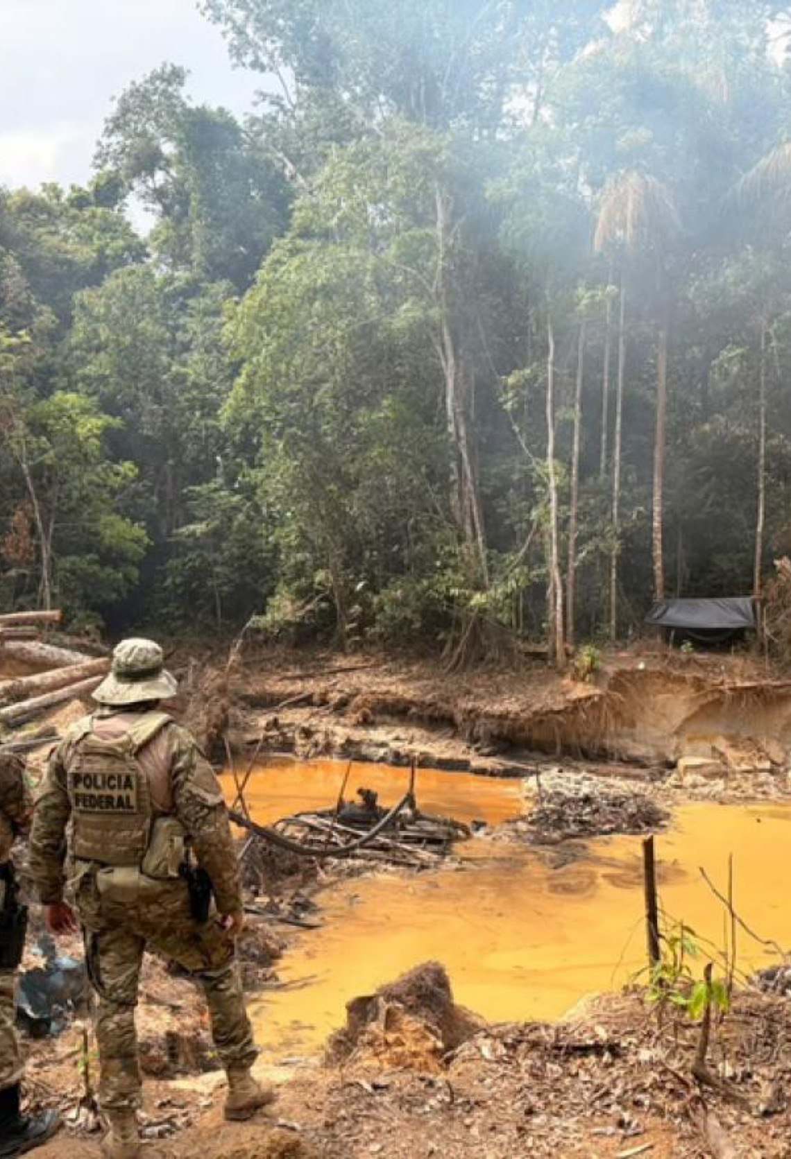 PF e IBAMA realizam ação de combate à extração ilegal de minério em terra indígena
