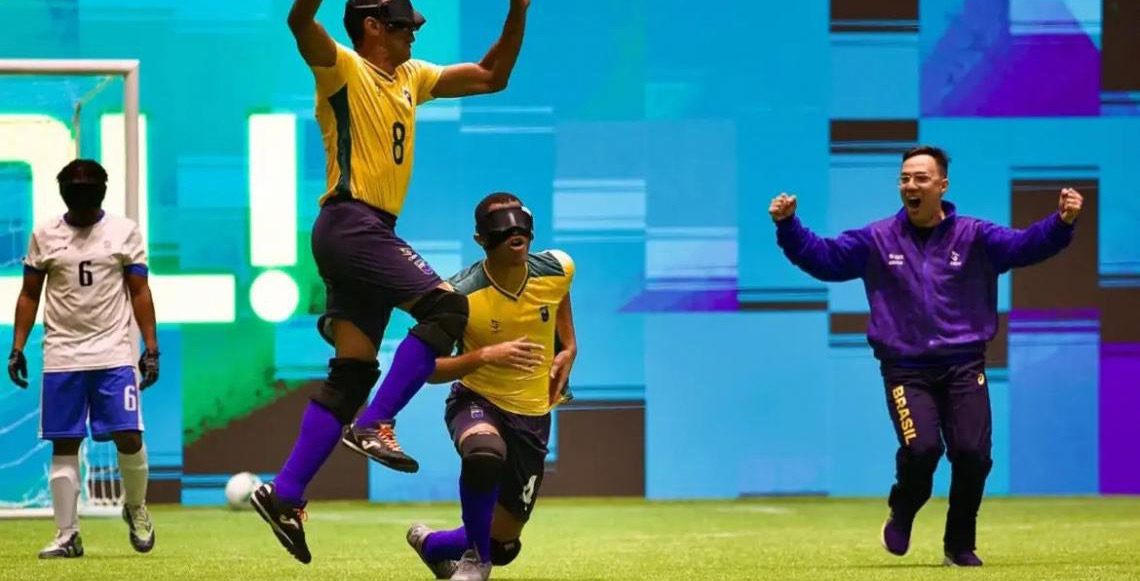 Seleção do Brasil é hepatcampeão da Copa América de futebol de cegos em São Paulo