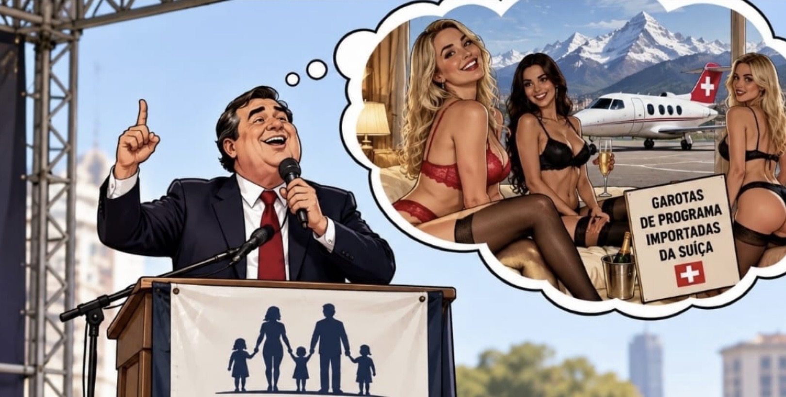 A opinião do colunista Miguel Lucena: Não pregue a defesa da família se você tem raparigas