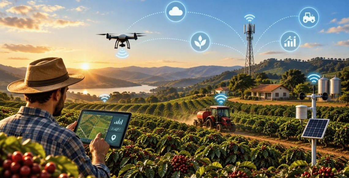 Conectividade fortalece a produção rural ao permitir novas tecnologias e acesso a informações mais precisas
