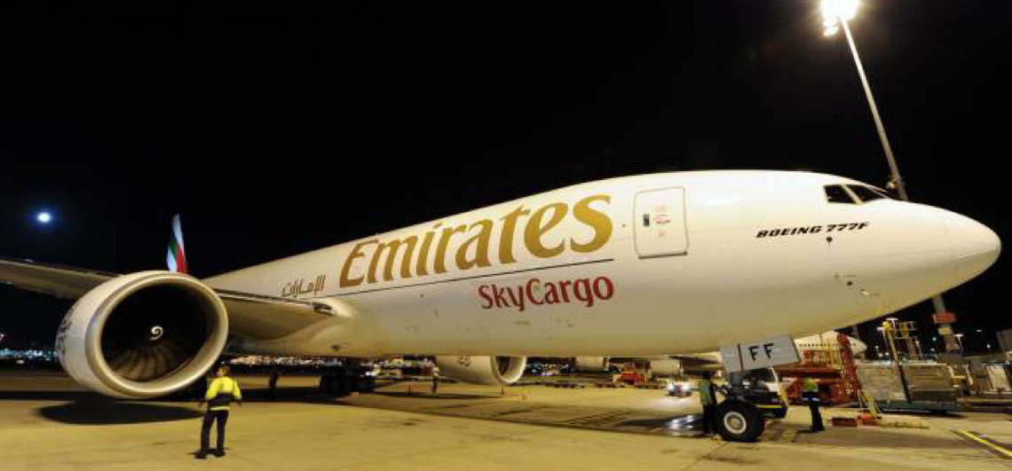Empresa de transporte aéreo Emirates SkyCargo embarca mais a partir de São Paulo 