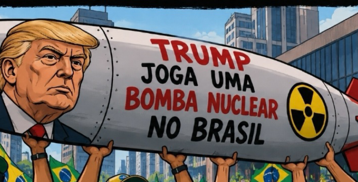 Bolsonaristas pedem que Trump jogue uma bomba nuclear sobre o Brasil