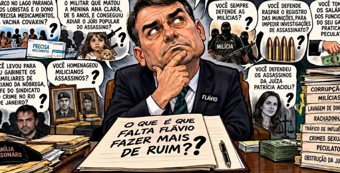 Por Miguel Lucena: O que é que falta Flávio Bolsonaro fazer  mais de ruim?